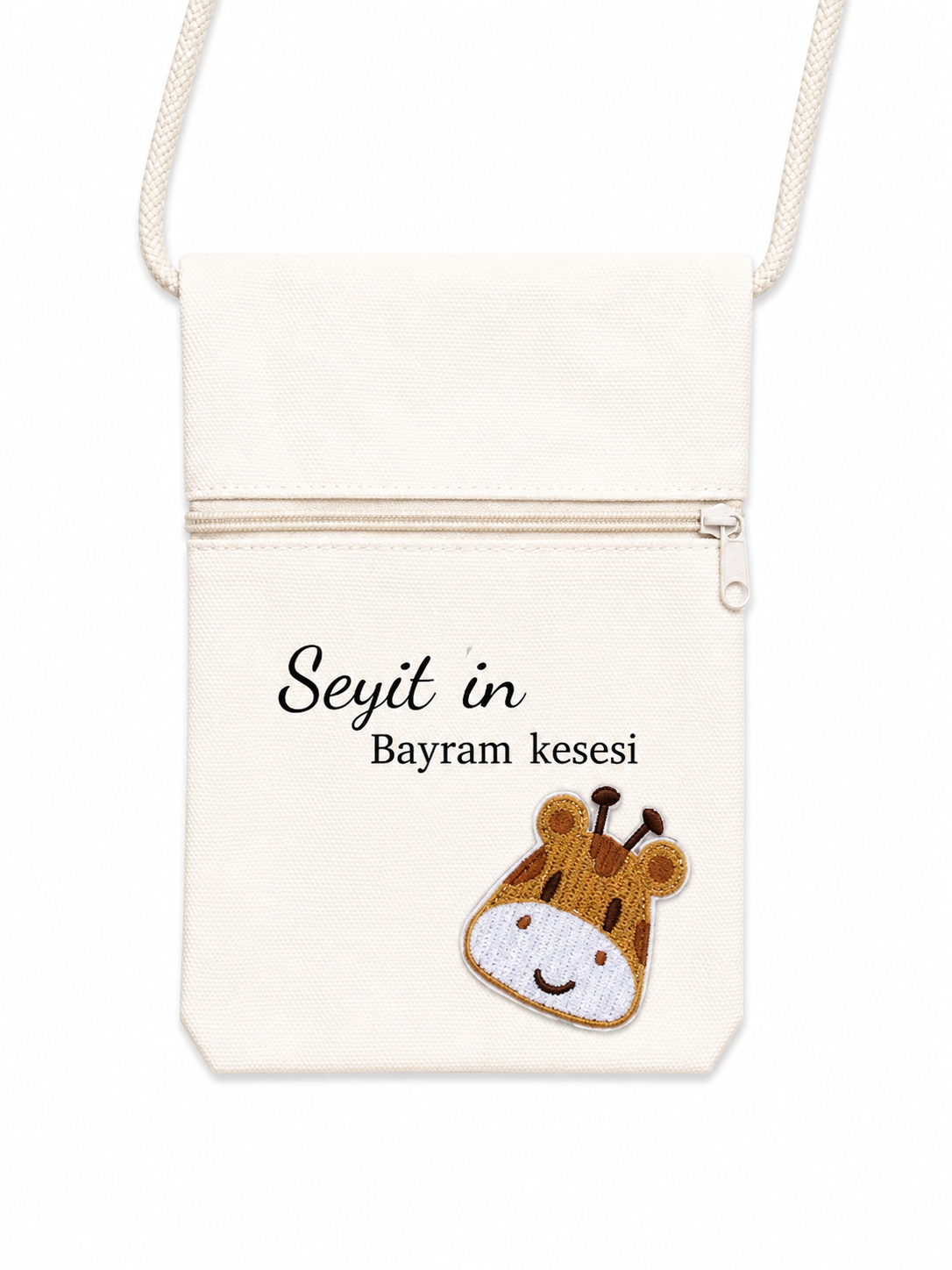 Bayram kesesi gepersonaliseerd met naam en versiering