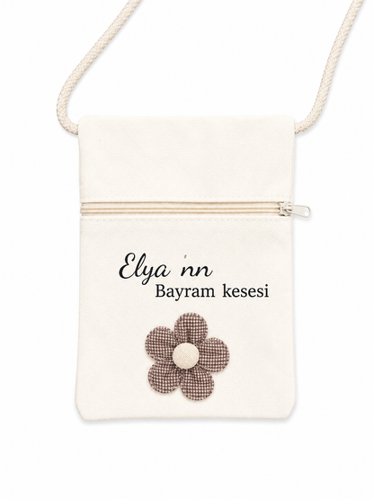 Bayram kesesi gepersonaliseerd met naam en versiering