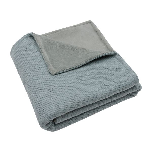 Jollein Fleece Deken Cosy Knit met naam geborduurd - gepersonaliseerd