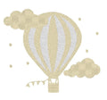 Luchtballon met wolken