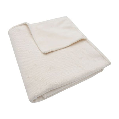 Jollein Fleece Deken Cosy Knit met naam geborduurd - gepersonaliseerd