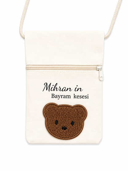 Bayram kesesi gepersonaliseerd met naam en versiering