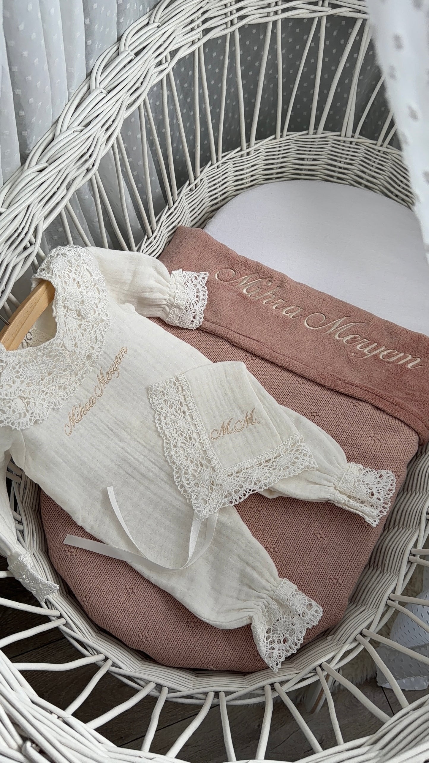 Jollein Fleece Deken Cosy Knit met naam geborduurd - gepersonaliseerd