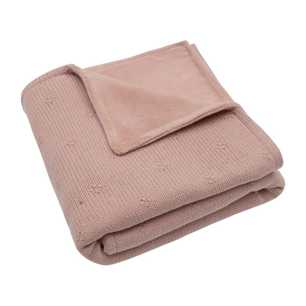 Jollein Fleece Deken Cosy Knit met naam geborduurd - gepersonaliseerd