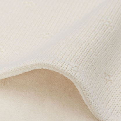 Jollein Fleece Deken Cosy Knit met naam geborduurd - gepersonaliseerd