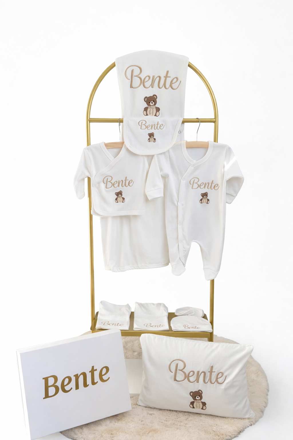 Classic 11 delig geboorteset met naam en figuur