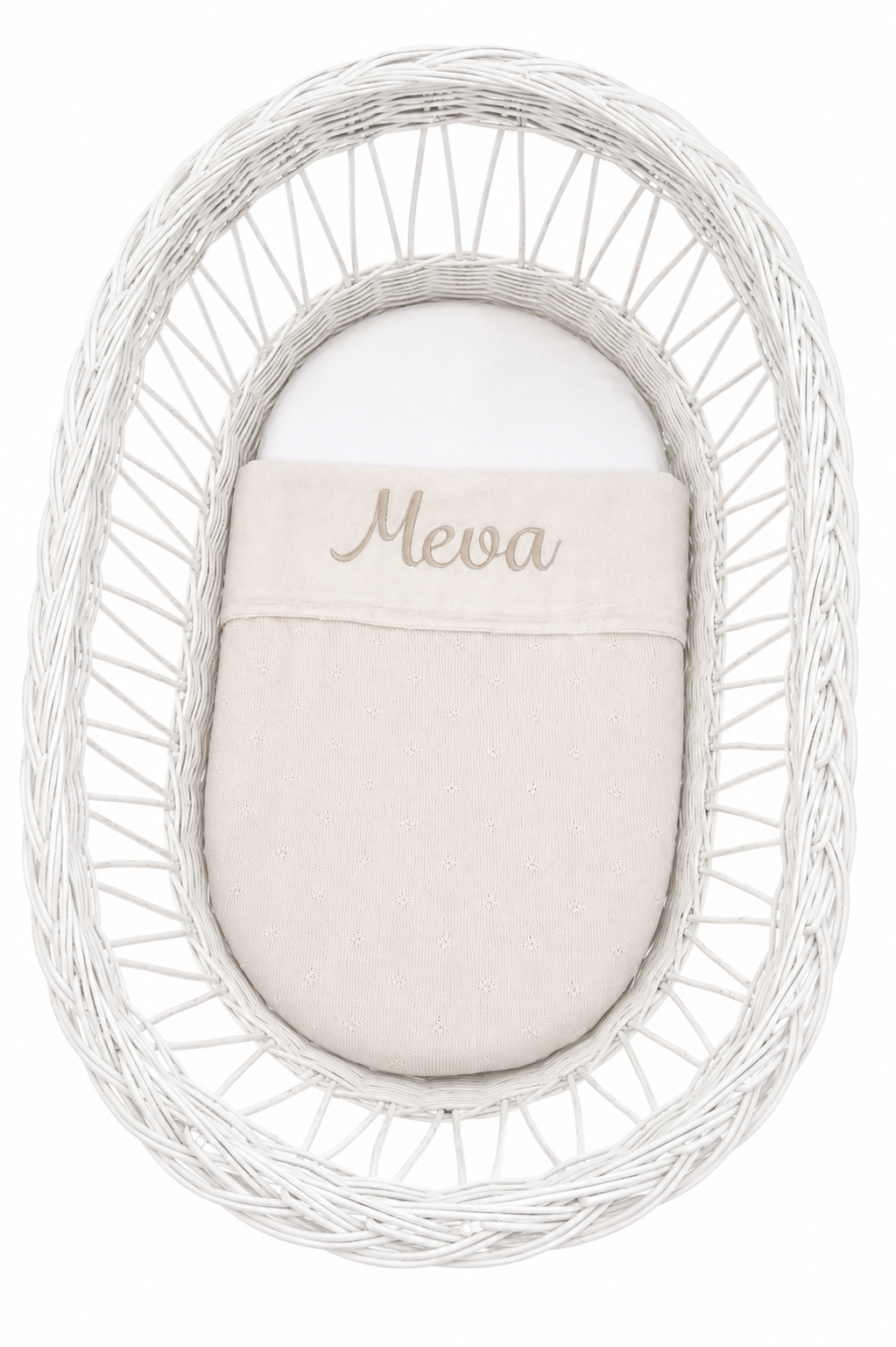 Jollein Fleece Deken Cosy Knit met naam geborduurd - gepersonaliseerd