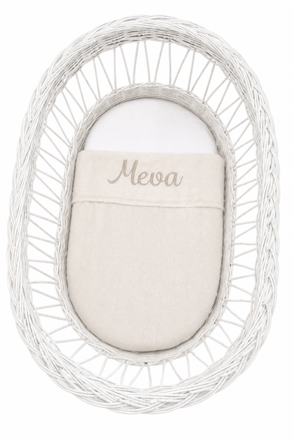 Jollein Fleece Deken Cosy Knit met naam geborduurd - gepersonaliseerd